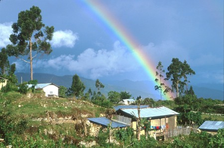 Rainbow at Levanto. Chachapoyas, Peru