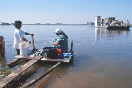 Porta da Manga ferry. Pantanal, Brazil